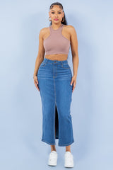 MAXI  DENIM SKIRT