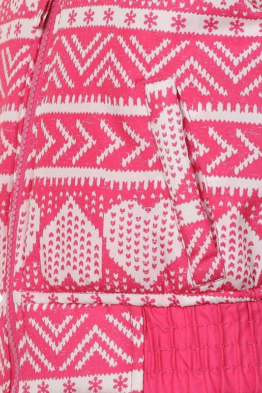 Vest with heart print