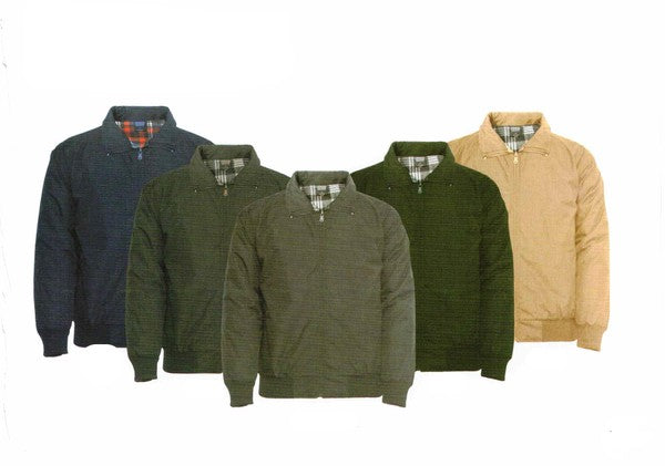 MEN FLEECE LINED WINDBREAKER JACKET