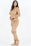 Thumbnail of 2-PIECE  PRINT BRUSHED PAJAMA SET