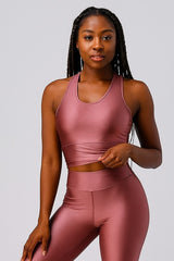 SHINY ACTIVE SPORT BRA BIKER SHORT SETS