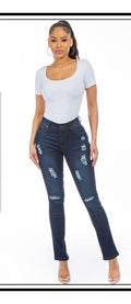 Thumbnail of SLIM FIT RIPPED JEANS