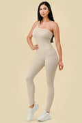 Thumbnail of ONE STRAP RIBBED SEAMLESS JUMPSUIT