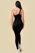 Thumbnail of ONE STRAP RIBBED SEAMLESS JUMPSUIT