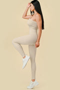 Thumbnail of ONE STRAP RIBBED SEAMLESS JUMPSUIT