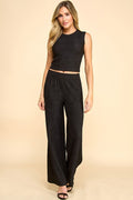 Thumbnail of TWO PIECE CRINKLE SLEEVELES TOP AND LONG PANTS