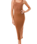 Thumbnail of RIBBED SLEEVELESS MIDI DRESS