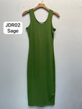 Thumbnail of RIBBED SLEEVELESS MIDI DRESS