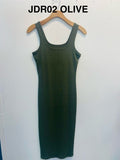 Thumbnail of RIBBED SLEEVELESS MIDI DRESS