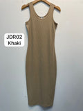 Thumbnail of RIBBED SLEEVELESS MIDI DRESS