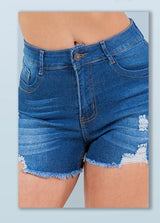 RIPPED DENIM SHORT