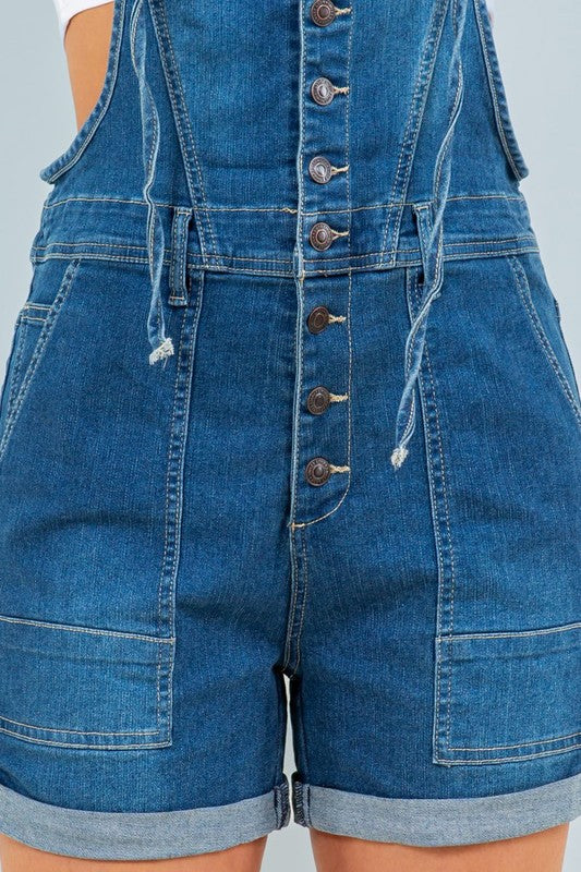 DENIM  SHORTALL