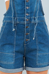 DENIM  SHORTALL