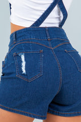 RIPPED SHORT OVERALL