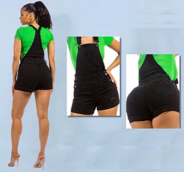 DENIM  SHORTALL