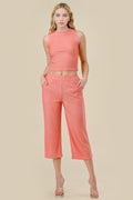 Thumbnail of 2 PIECE CRINKLE CAPRI SET