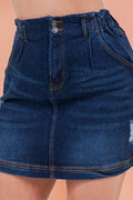 Thumbnail of DENIM SKIRT WITH ELASTIC WAISTBAND