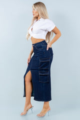 Denim Maxi Skirt