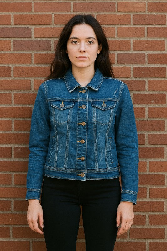 Blue Jean Distressed Jacket