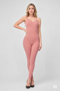 Thumbnail of SOLID NYLON RIBBED SEAMLESS SPAGETTI STRAP CATSUIT