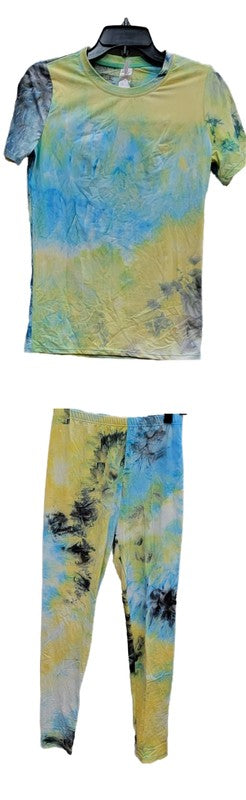 TIE DYE LEGGINGS SET