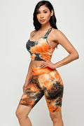 Thumbnail of TIE DYE RACERBACK BRA BIKE SET