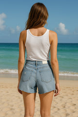 STRETCH DENIM SHORT