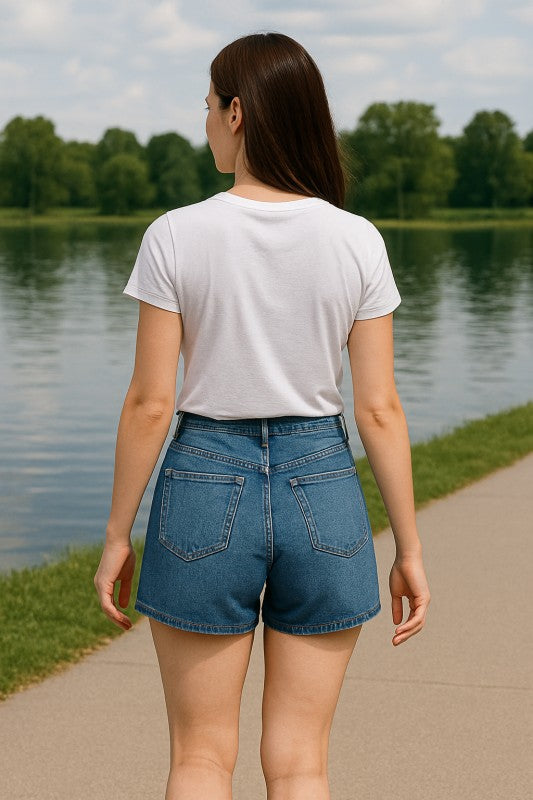 STRETCH DENIM SHORT