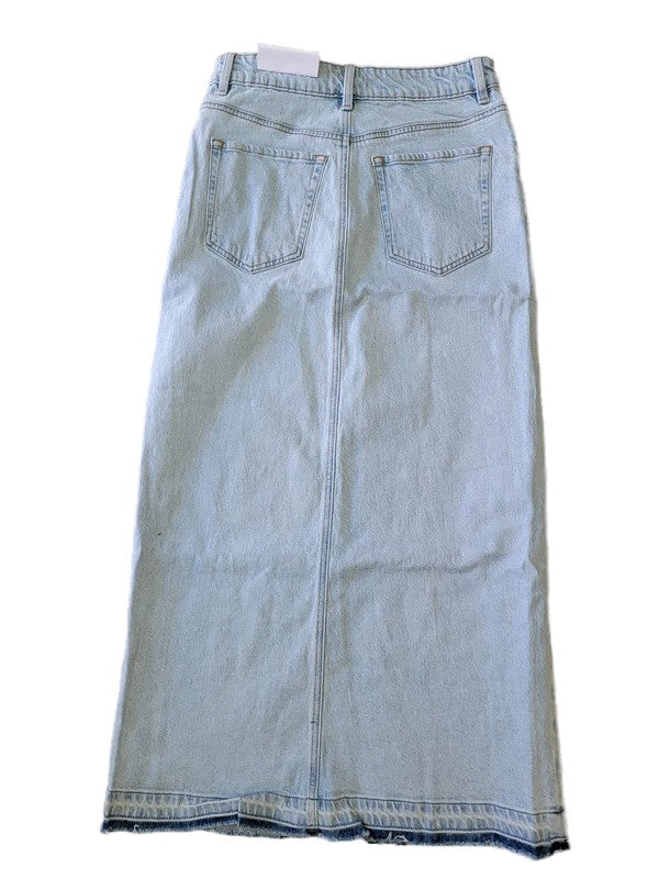 MAXI DENIM SKIRT