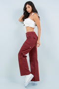 Thumbnail of Cargo high-rise straight-leg organic jeans