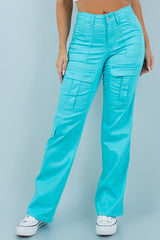 COLORED CARGO PANTS FOR WOMEN'S