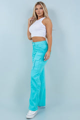 COLORED CARGO PANTS FOR WOMEN'S