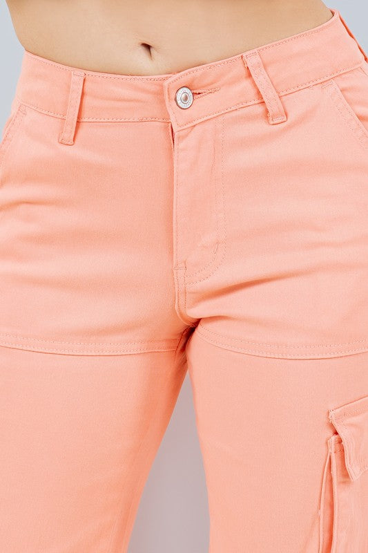 COLORED CARGO PANTS FOR WOMEN'S