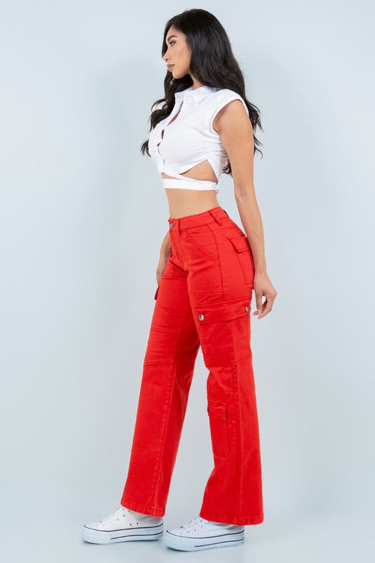COLORED CARGO PANTS FOR WOMEN'S
