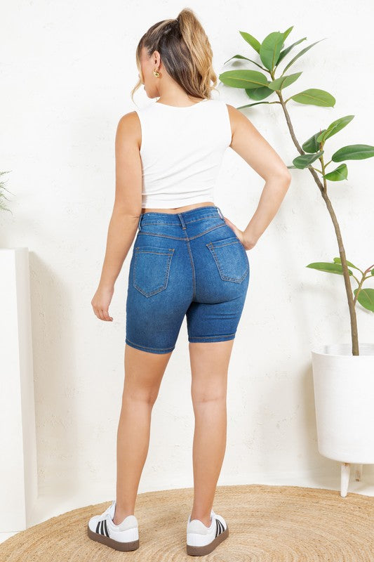 ripped Bermuda Jeans