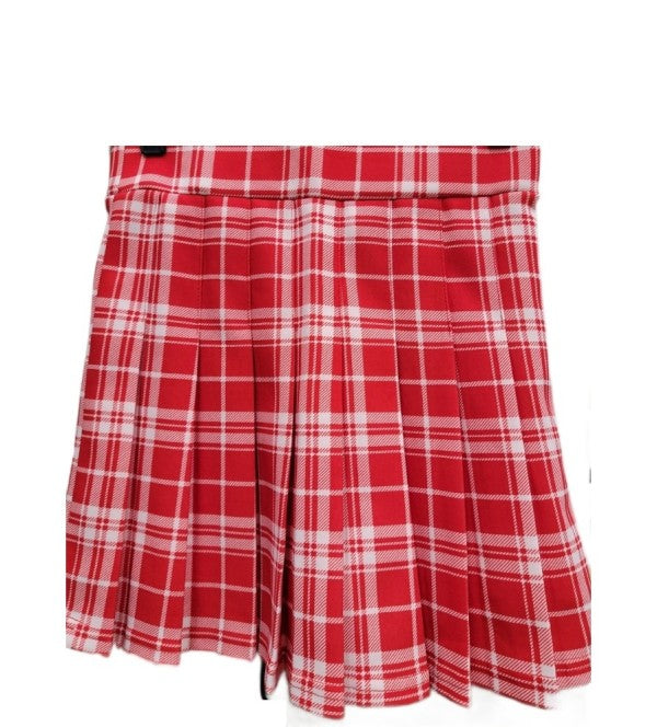 SCUBA  PLEATED PLAID  SKORT