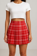 Thumbnail of SCUBA  PLEATED PLAID  SKORT