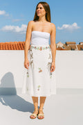 Thumbnail of White embroidered skirt