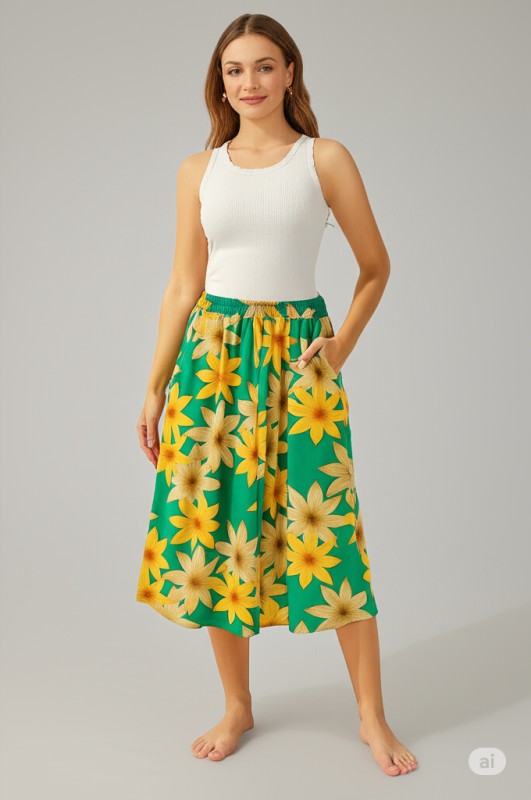 FLORAL SKIRT