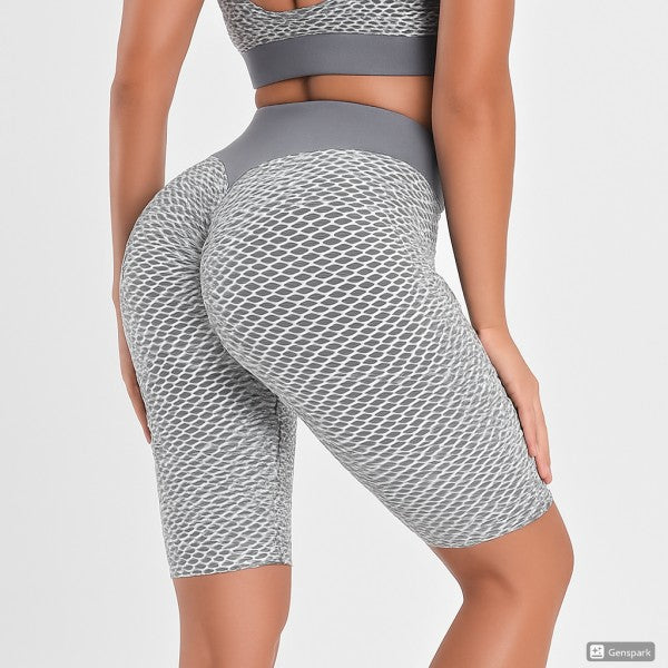 HIGH WAIST SCUNCH BUTT LIFTED TIK TOK BIKER SHORTS