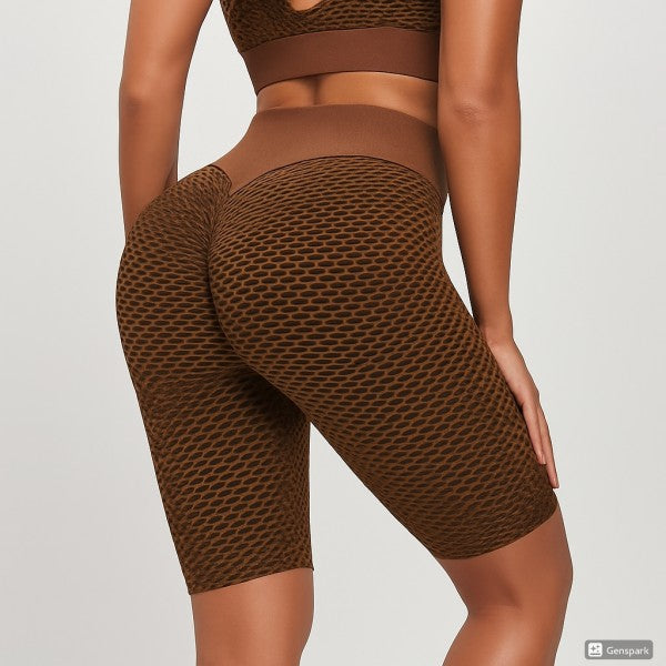 HIGH WAIST SCUNCH BUTT LIFTED TIK TOK BIKER SHORTS