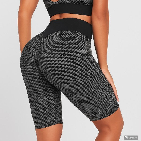 HIGH WAIST SCUNCH BUTT LIFTED TIK TOK BIKER SHORTS