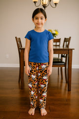 KIDS PLUSH PAJAMA PRINT PANTS