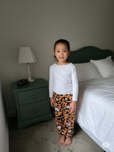 KIDS PLUSH PAJAMA PRINT PANTS