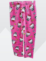 KIDS PLUSH PAJAMA PRINT PANTS
