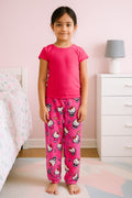 Thumbnail of KIDS PLUSH PAJAMA PRINT PANTS