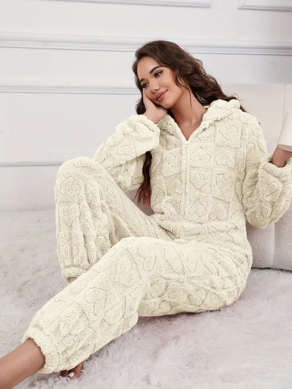 Fleece Onesies Pajamas Jumpsuit