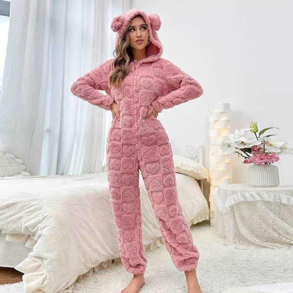 Fleece Onesies Pajamas Jumpsuit