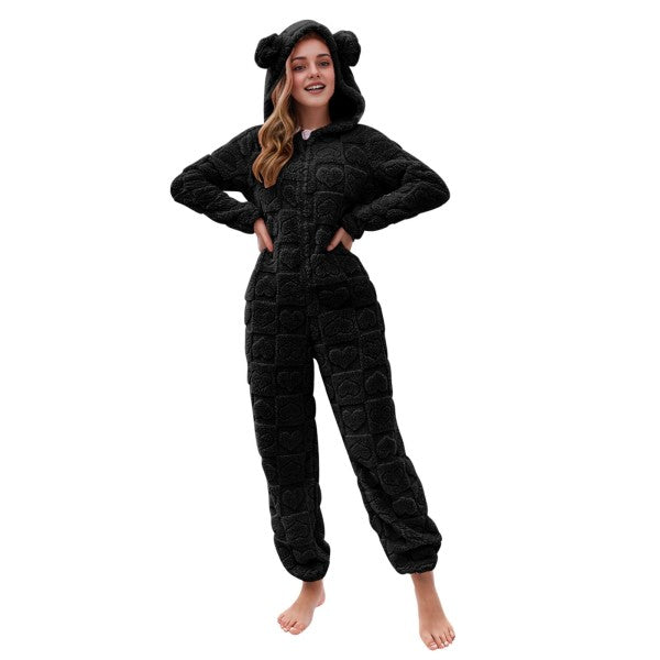 Fleece Onesies Pajamas Jumpsuit