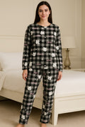 Thumbnail of 2-PIECE  PRINT BRUSHED PAJAMA SET